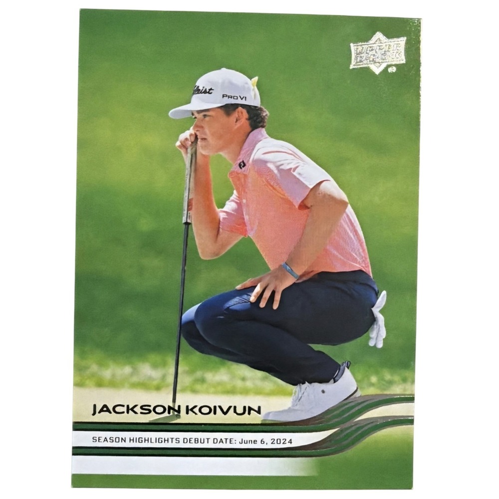 2026 Upper Deck Golf Jackson Koivun RC Rookie Debut #90 Season Highlights